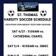 St. Thomas Spring Athletics – Volleyball & Soccer Schedules
